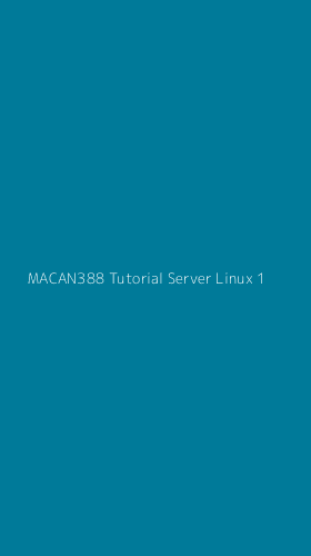 Tampilan Antarmuka Aplikasi Macan388 Tutorial Server Linux - 1