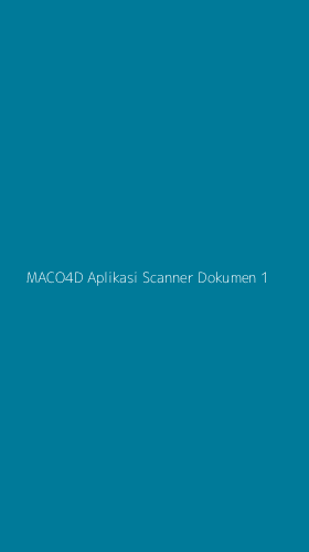 Tampilan Antarmuka Aplikasi Maco4d Aplikasi Scanner Dokumen - 1