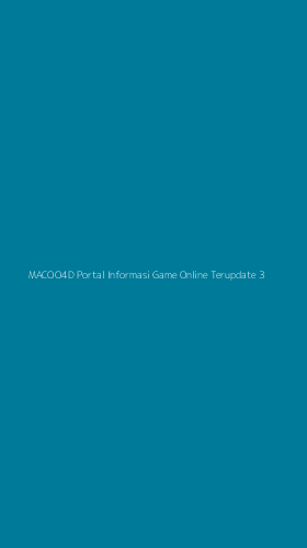 Tampilan Antarmuka Aplikasi Macoo4d Portal Informasi Game Online Terupdate - 3