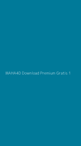 Tampilan Antarmuka Aplikasi Maha4d Download Premium Gratis - 1