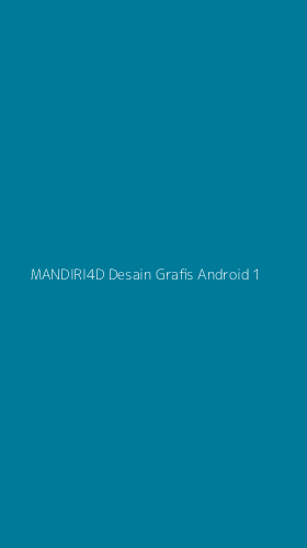 Tampilan Antarmuka Aplikasi Mandiri4d Desain Grafis Android - 1