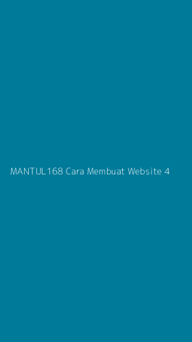 Tampilan Antarmuka Aplikasi Mantul168 Cara Membuat Website - 4