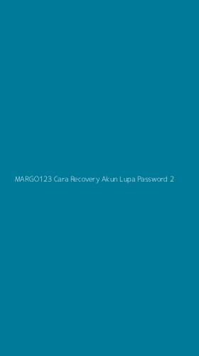 Tampilan Antarmuka Aplikasi Margo123 Cara Recovery Akun Lupa Password - 2
