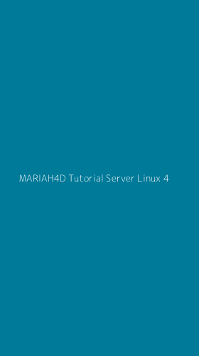 Tampilan Antarmuka Aplikasi Mariah4d Tutorial Server Linux - 4
