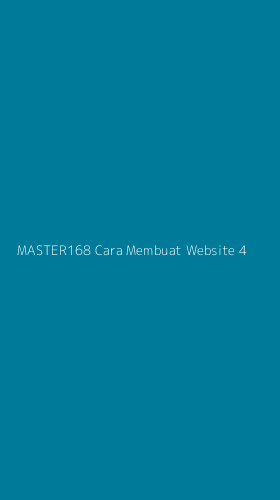 Tampilan Antarmuka Aplikasi Master168 Cara Membuat Website - 4