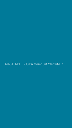 Tampilan Antarmuka Aplikasi MASTERBET - Cara Membuat Website - 2