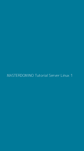 Tampilan Antarmuka Aplikasi Masterdomino Tutorial Server Linux - 1