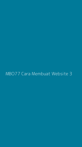 Tampilan Antarmuka Aplikasi Mbo77 Cara Membuat Website - 3