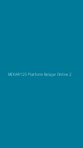 Tampilan Antarmuka Aplikasi Mekar123 Platform Belajar Online - 2