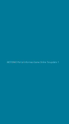 Tampilan Antarmuka Aplikasi Mister4d Portal Informasi Game Online Terupdate - 1