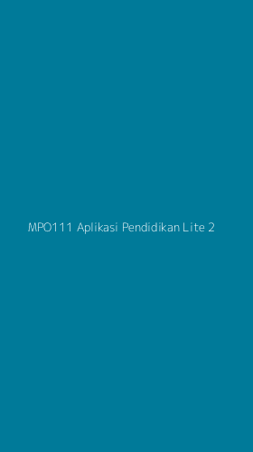 Tampilan Antarmuka Aplikasi Mpo111 Aplikasi Pendidikan Lite - 2