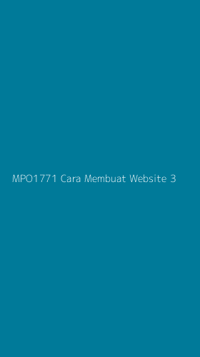 Tampilan Antarmuka Aplikasi Mpo1771 Cara Membuat Website - 3