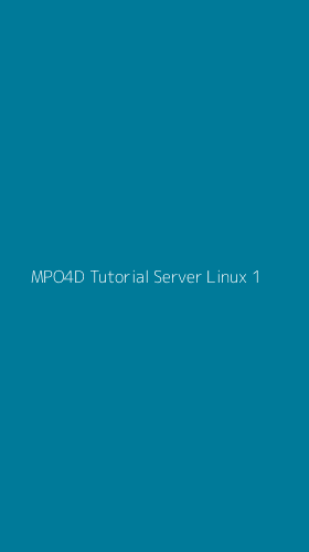 Tampilan Antarmuka Aplikasi Mpo4d Tutorial Server Linux - 1