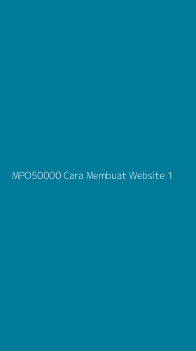 Tampilan Antarmuka Aplikasi Mpo50000 Cara Membuat Website - 1