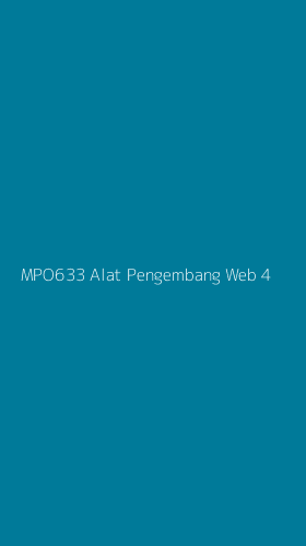 Tampilan Antarmuka Aplikasi Mpo633 Alat Pengembang Web - 4