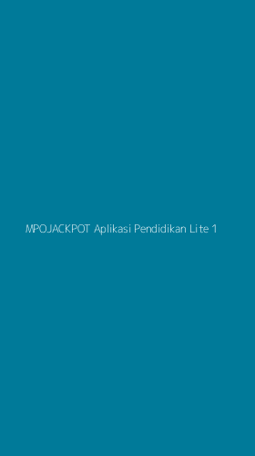 Tampilan Antarmuka Aplikasi Mpojackpot Aplikasi Pendidikan Lite - 1