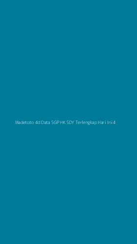 Tampilan Antarmuka Aplikasi Madetoto 4d Data Sgp Hk Sdy Terlengkap Hari Ini - 4