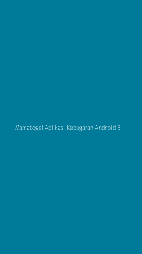 Tampilan Antarmuka Aplikasi Mamatogel Aplikasi Kebugaran Android - 3