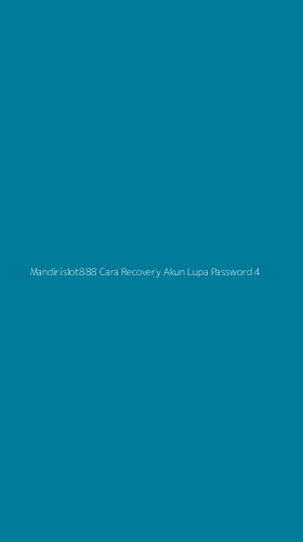 Tampilan Antarmuka Aplikasi Mandirislot888 Cara Recovery Akun Lupa Password - 4
