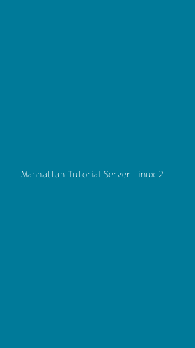 Tampilan Antarmuka Aplikasi Manhattan Tutorial Server Linux - 2