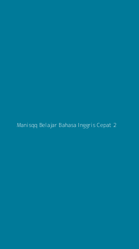 Tampilan Antarmuka Aplikasi Manisqq Belajar Bahasa Inggris Cepat - 2