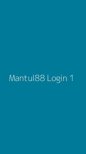 Tampilan Antarmuka Aplikasi Mantul88 Login - 1