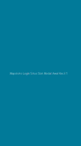 Tampilan Antarmuka Aplikasi Mapstoto Login Situs Slot Modal Awal Kecil - 1