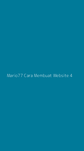 Tampilan Antarmuka Aplikasi Mario77 Cara Membuat Website - 4