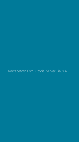Tampilan Antarmuka Aplikasi Martabetoto Com Tutorial Server Linux - 4