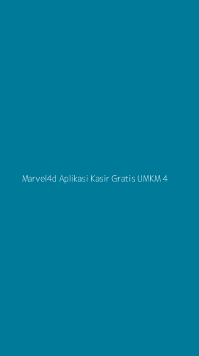 Tampilan Antarmuka Aplikasi Marvel4d Aplikasi Kasir Gratis Umkm - 4