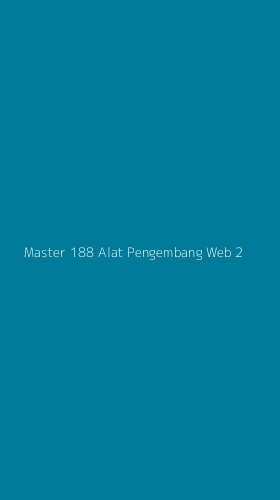 Tampilan Antarmuka Aplikasi Master 188 Alat Pengembang Web - 2