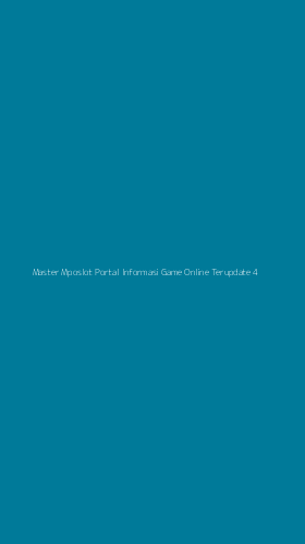 Tampilan Antarmuka Aplikasi Master Mposlot Portal Informasi Game Online Terupdate - 4