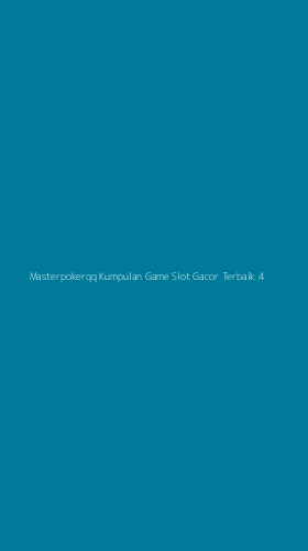 Tampilan Antarmuka Aplikasi Masterpokerqq Kumpulan Game Slot Gacor Terbaik - 4