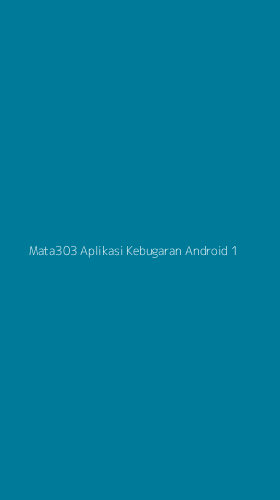 Tampilan Antarmuka Aplikasi Mata303 Aplikasi Kebugaran Android - 1