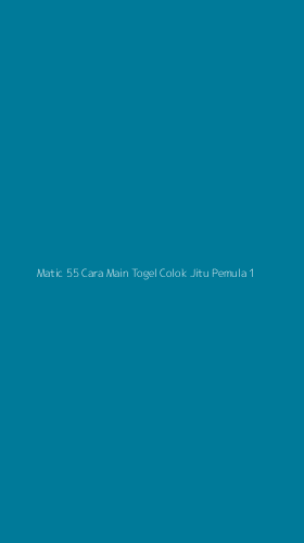 Tampilan Antarmuka Aplikasi Matic 55 Cara Main Togel Colok Jitu Pemula - 1