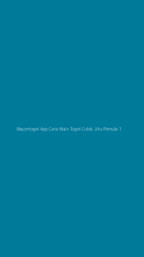 Tampilan Antarmuka Aplikasi Mayortogel App Cara Main Togel Colok Jitu Pemula - 1