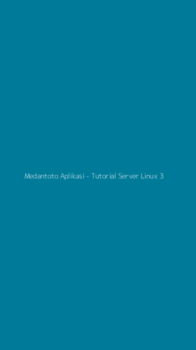Tampilan Antarmuka Aplikasi Medantoto Aplikasi - Tutorial Server Linux - 3