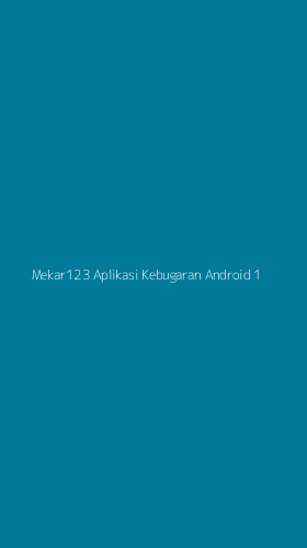 Tampilan Antarmuka Aplikasi Mekar123 Aplikasi Kebugaran Android - 1