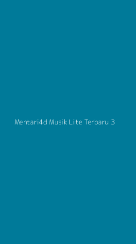Tampilan Antarmuka Aplikasi Mentari4d Musik Lite Terbaru - 3