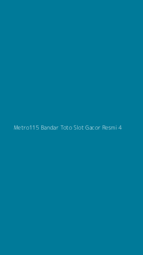 Tampilan Antarmuka Aplikasi Metro115 Bandar Toto Slot Gacor Resmi - 4