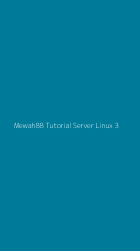 Tampilan Antarmuka Aplikasi Mewah88 Tutorial Server Linux - 3
