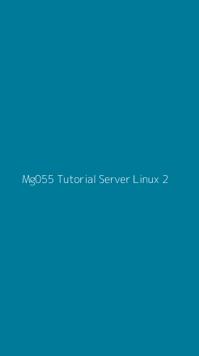 Tampilan Antarmuka Aplikasi Mg055 Tutorial Server Linux - 2