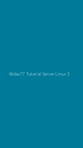 Tampilan Antarmuka Aplikasi Midas77 Tutorial Server Linux - 3