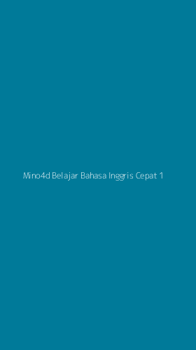 Tampilan Antarmuka Aplikasi Mino4d Belajar Bahasa Inggris Cepat - 1
