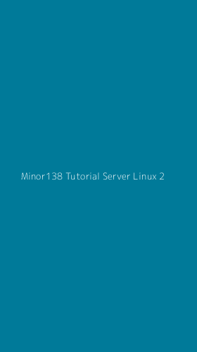 Tampilan Antarmuka Aplikasi Minor138 Tutorial Server Linux - 2