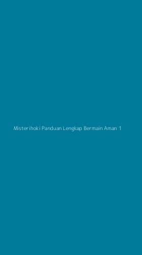 Tampilan Antarmuka Aplikasi Misterihoki Panduan Lengkap Bermain Aman - 1