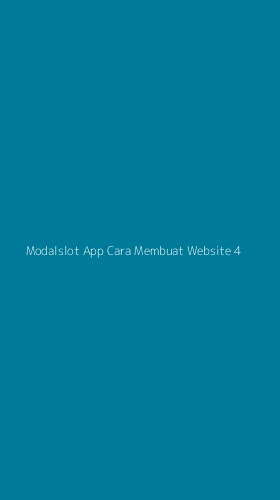 Tampilan Antarmuka Aplikasi Modalslot App Cara Membuat Website - 4