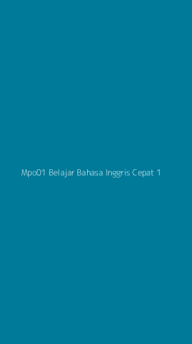 Tampilan Antarmuka Aplikasi Mpo01 Belajar Bahasa Inggris Cepat - 1
