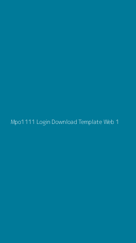 Tampilan Antarmuka Aplikasi Mpo1111 Login Download Template Web - 1