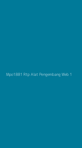 Tampilan Antarmuka Aplikasi Mpo1881 Rtp Alat Pengembang Web - 1